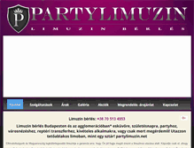 Tablet Screenshot of partylimuzin.net